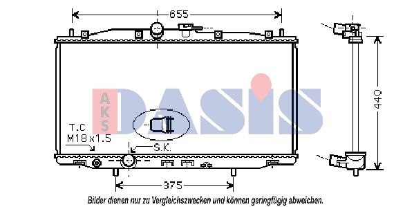 AKS DASIS Radiators, Motora dzesēšanas sistēma 100031N